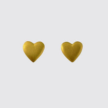 Load image into Gallery viewer, Jane Diaz NY - Small Heart Stud Earrings: Sterling Silver
