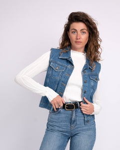 Amsterdam Heritage - Marin Gold Oval Buckle Belt Black- M/L