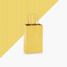 Load image into Gallery viewer, Nashville Wraps - Recycled Shadow Stripe Kraft Paper Retail Shopping Bags: Picket Fence / 25 Pack / Cub 8x4.75x10.5"
