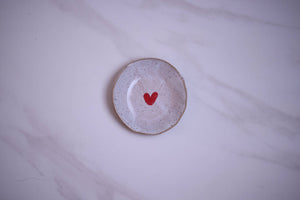 Mud & Maker - Ring Dish - Red Heart