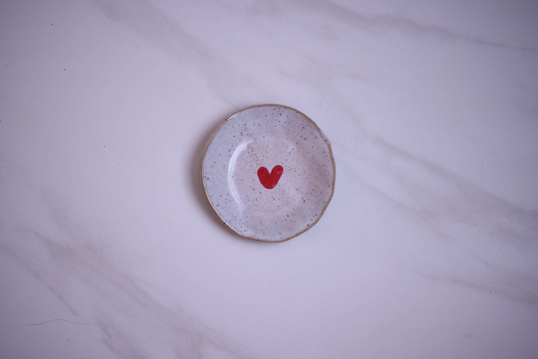 Mud & Maker - Ring Dish - Red Heart