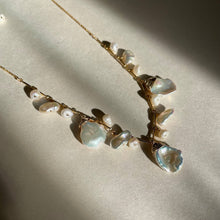 Load image into Gallery viewer, Elysium Jewelry - Pearl Cluster Necklace: Gold Filled

