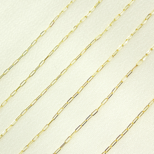 Load image into Gallery viewer, #18 Weld Magic 14K Gold Flat Paperclip Chain
