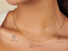 Load image into Gallery viewer, Little Sky Stone - Bead Satellite 14k Gold Filled Chain
