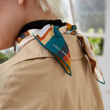 Load image into Gallery viewer, Lost Pattern Silk Bandana - Kiwi
