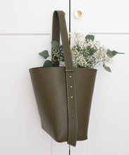 Load image into Gallery viewer, AALLYN - Jolina Bucket Tote - Olive/Gold
