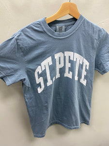 St. Pete Collegiate Tee - Ice Blue