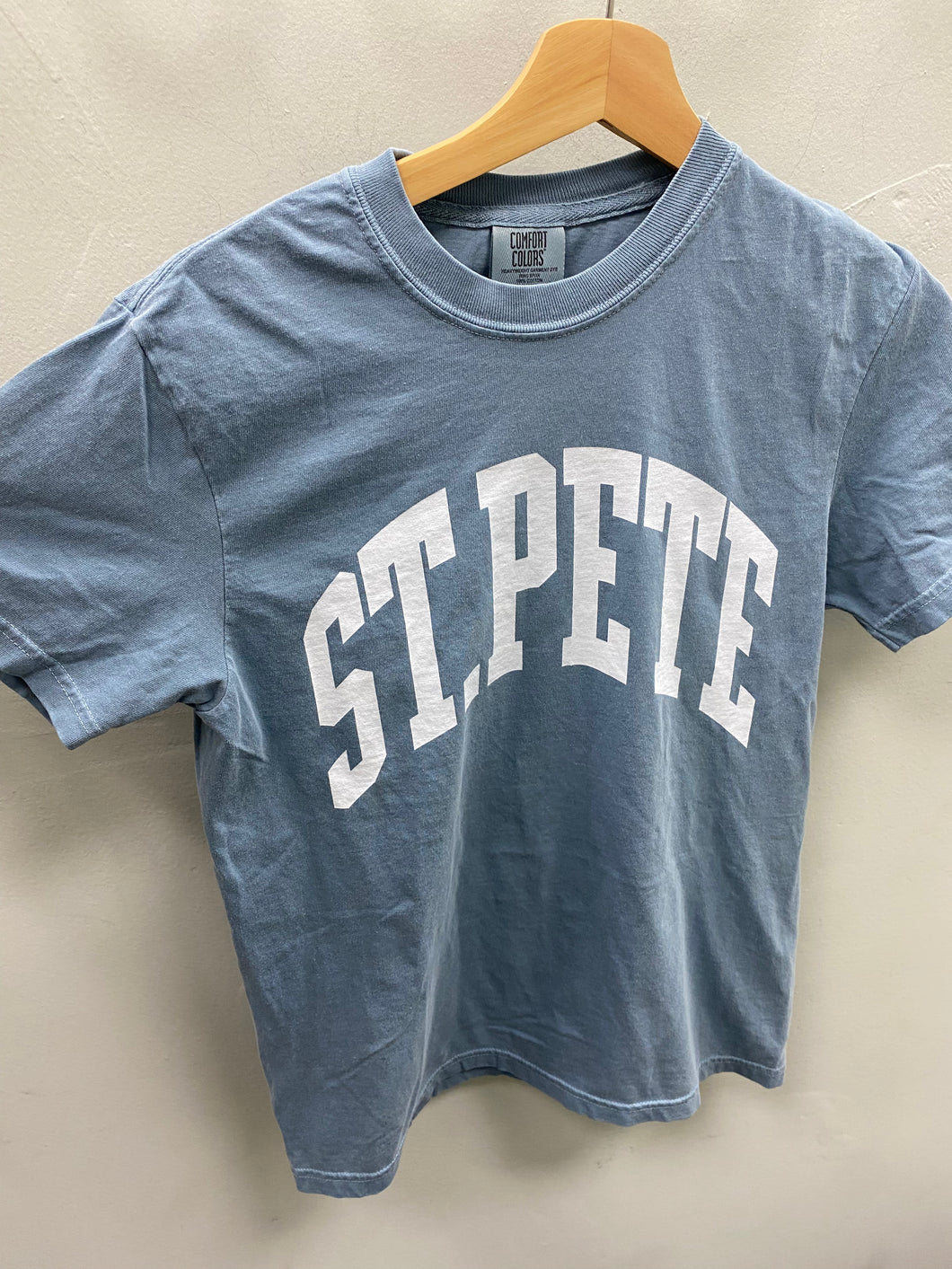 St. Pete Collegiate Tee - Ice Blue