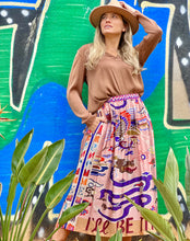 Load image into Gallery viewer, Me369 Joy Printed Skirt - Pink/Purple Dragon

