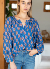 Load image into Gallery viewer, Emerson Fry Frances Blouse - Blue Paisley
