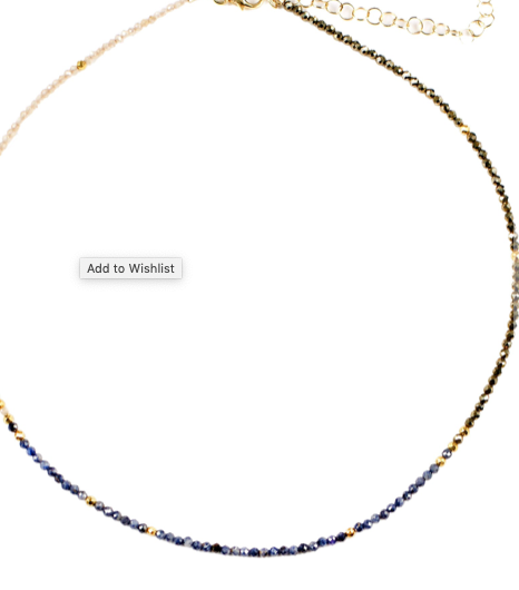 Mickey Lynn Sapphire Pyrite Necklace