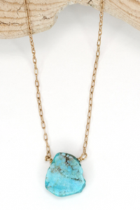 Mickey Lynn Turquoise Dash Necklace