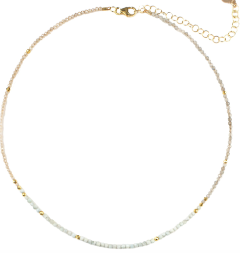 Mickey Lynn Larimer Labradorite Zircon Necklace