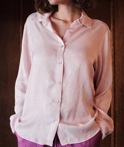Sundry Button Down Shirt- Blush