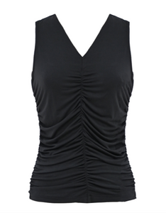 Red Haute Ruched Tank