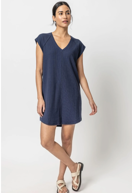 Lilla P V-Neck Raglan Dress