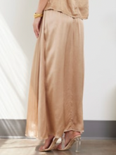 Load image into Gallery viewer, LA Made Maureen Silky Volume Skirt- Moss
