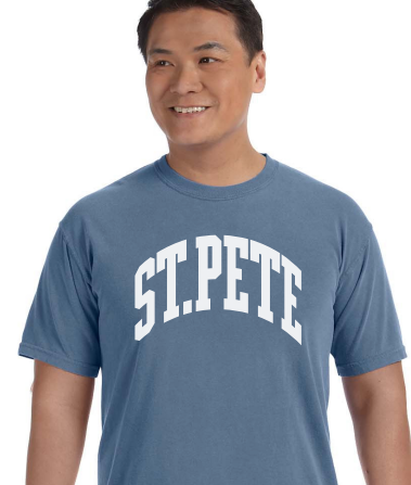 St.Pete Collegiate Custom Colors Tee - Dark Blue or Green