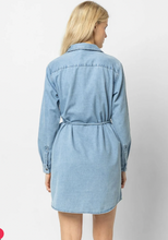 Load image into Gallery viewer, Lilla P Denim Shirt Dress
