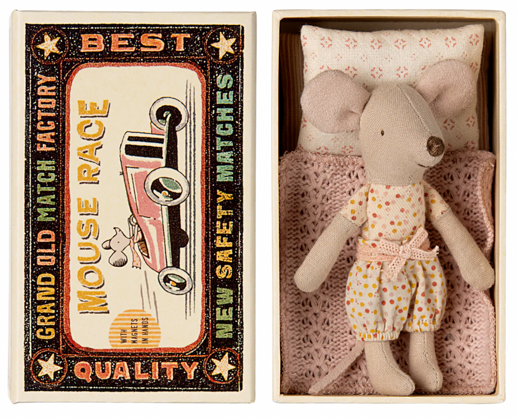 Maileg Little Sister Mouse in Box
