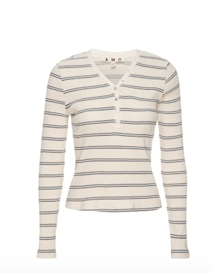AMO Dearest Henley- stripe