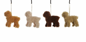 Furry Poodle Ornament