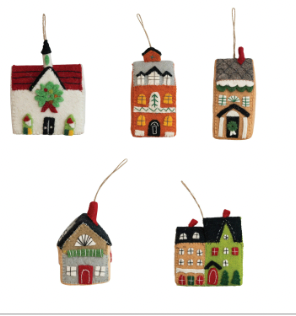 Felt House Ornament