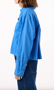 AMO Ruth Crop Shirt - French Blue