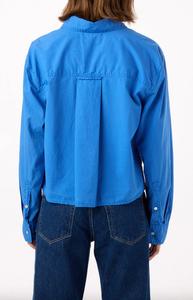 AMO Ruth Crop Shirt - French Blue