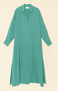 Xirena Boden Dress- Bottle Green- Cotton Gauze PlainJaneStPete Xirena Boden Dress- Bottle Green- Cotton Gauze PlainJaneStPete
