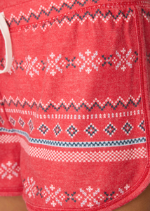 PJ Salvage - Snowflake Kiss Red Shorts