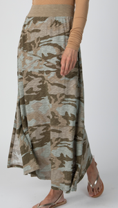 ATM Camo Seamed Skirt