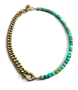 Rachel Nathan Amazonite Shackle Necklace