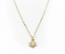 Load image into Gallery viewer, Rachel Nathan Pave Lotus Necklace
