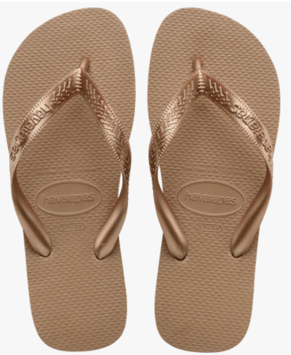 Havaianas Top Tiras Sandal- Rose Gold
