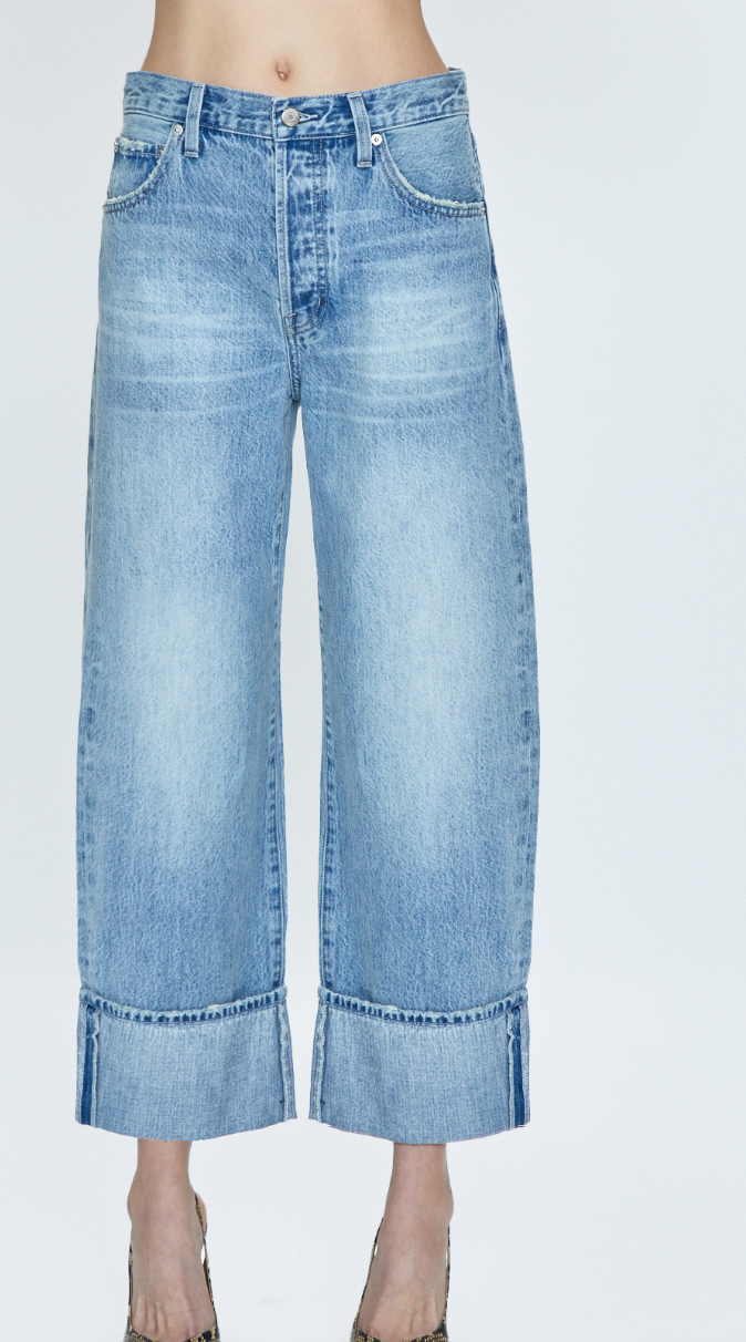 Pistola Ryder- High Rise Cuffed Straight