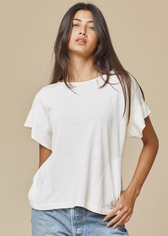 Jungmaven Taos Shirt - White and Navy