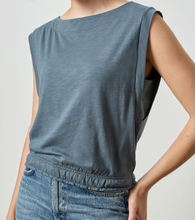 Load image into Gallery viewer, Lila P - Elastic Hem Boatneck Top - Dusk
