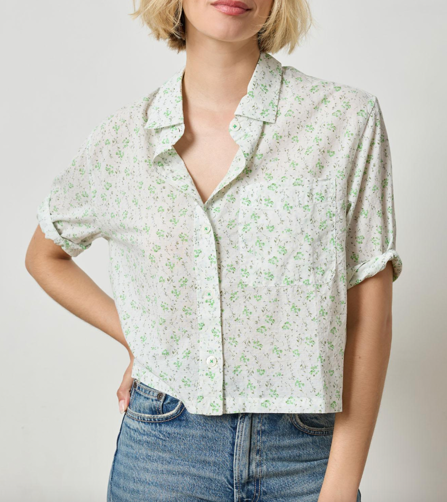 Lilla P - Easy Sleeve Button Down - Julep Print