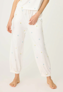 PJ Salvage - Dainty Daisy Embroidered Pants