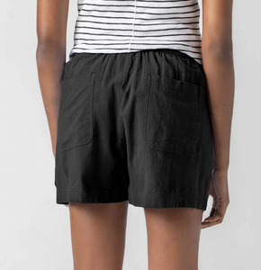 Lilla P - Patch Pocket Shorts- Black or Bone