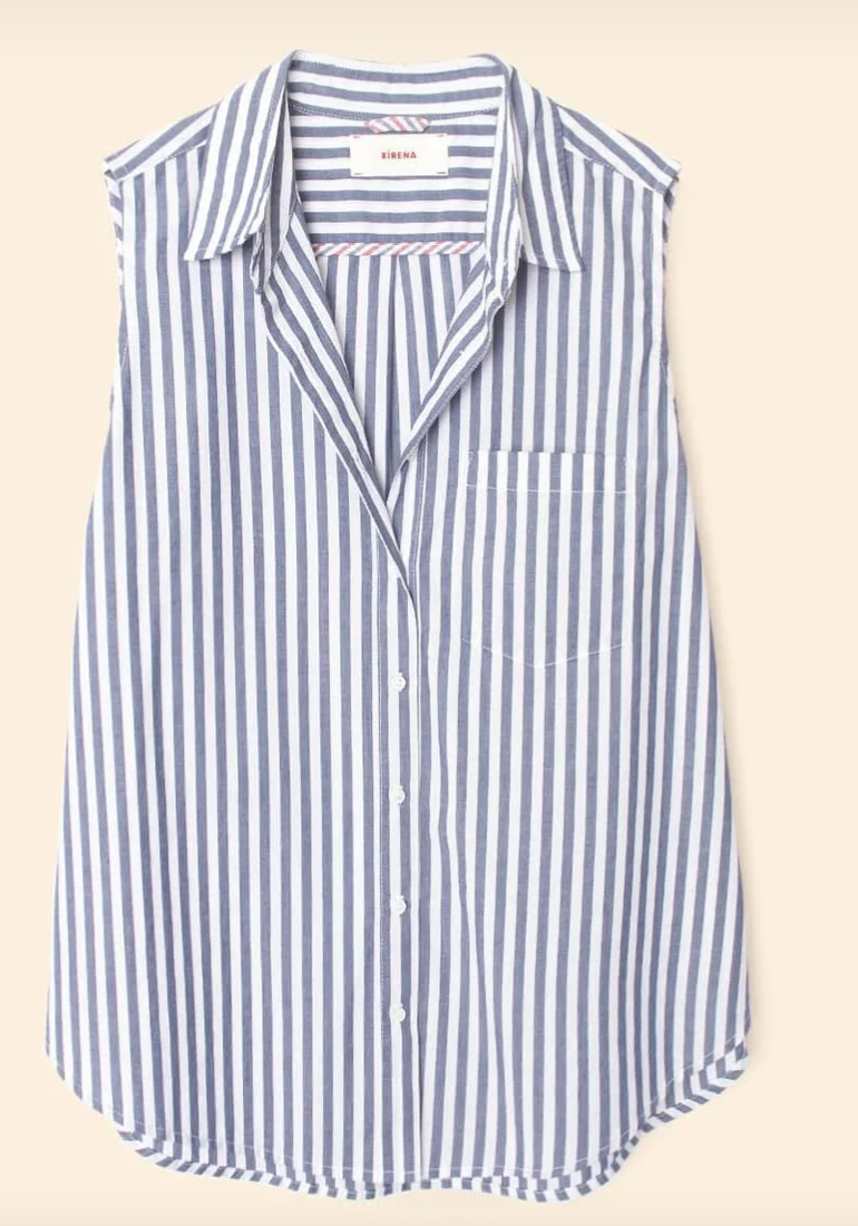 Xirena Brooks Shirt- Mediterranean