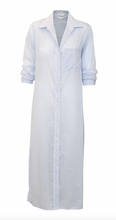 Load image into Gallery viewer, Felicite Boyfriend Dress- Sky Blue Stripe
