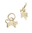 14kt yellow gold cat charm