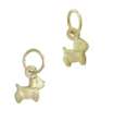 14kt yellow gold puppy dog charm