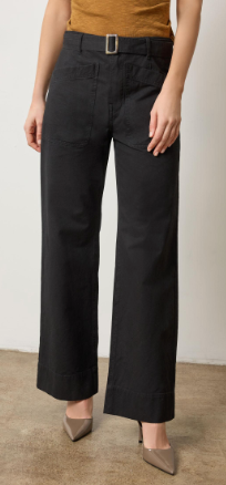 Lilla P - Slant Pocket Twill Pant - Black