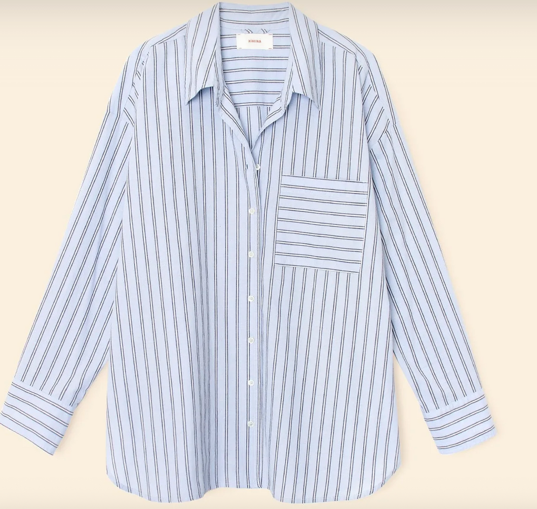 Xirena Sydney Shirt- Cascade Stripe