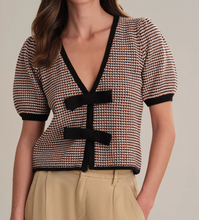 Load image into Gallery viewer, 525 America - Puff Sleeve Tie Front Cardigan
