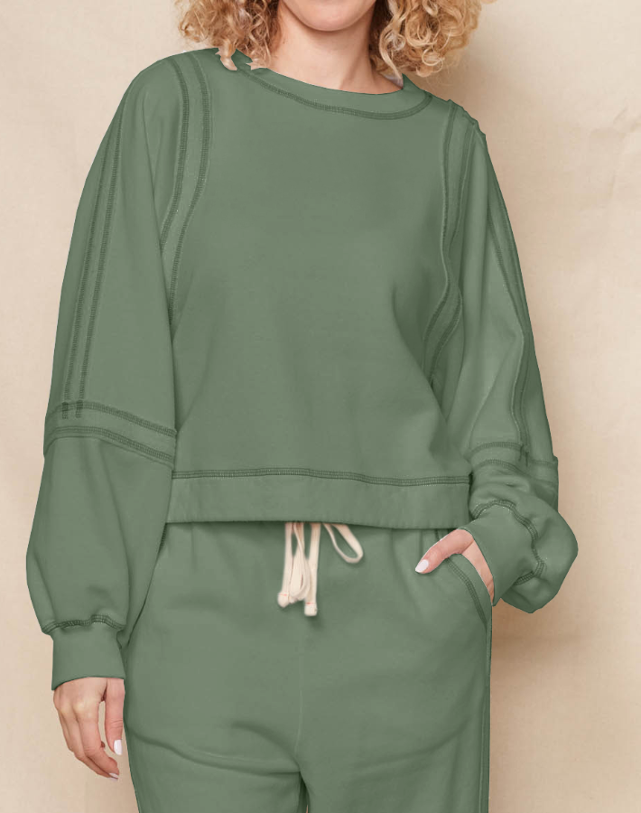 Sundry - Raw Seamed Sweatshirt