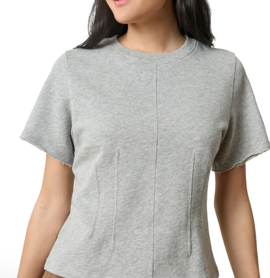 Lilla P Darted Elbow Sleeve Top